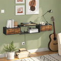 Étagère Console Murale Moderne pour Média - 27,9P x 139,7L x 20,1H cm