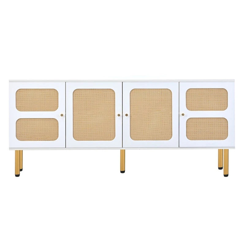Meuble console média tissé Merax pour téléviseurs jusqu'à 70 pouces