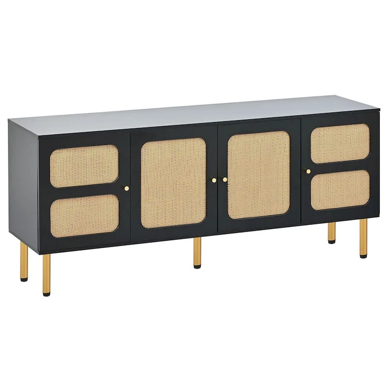 Meuble console média tissé Merax pour téléviseurs jusqu'à 70 pouces