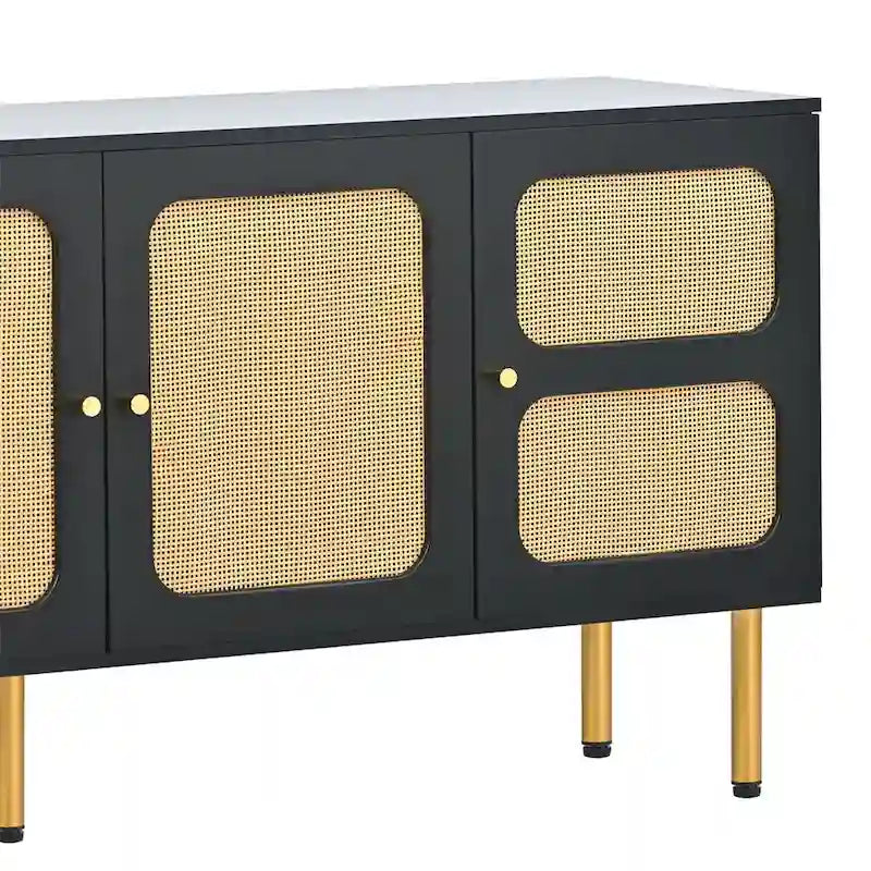 Meuble console média tissé Merax pour téléviseurs jusqu'à 70 pouces