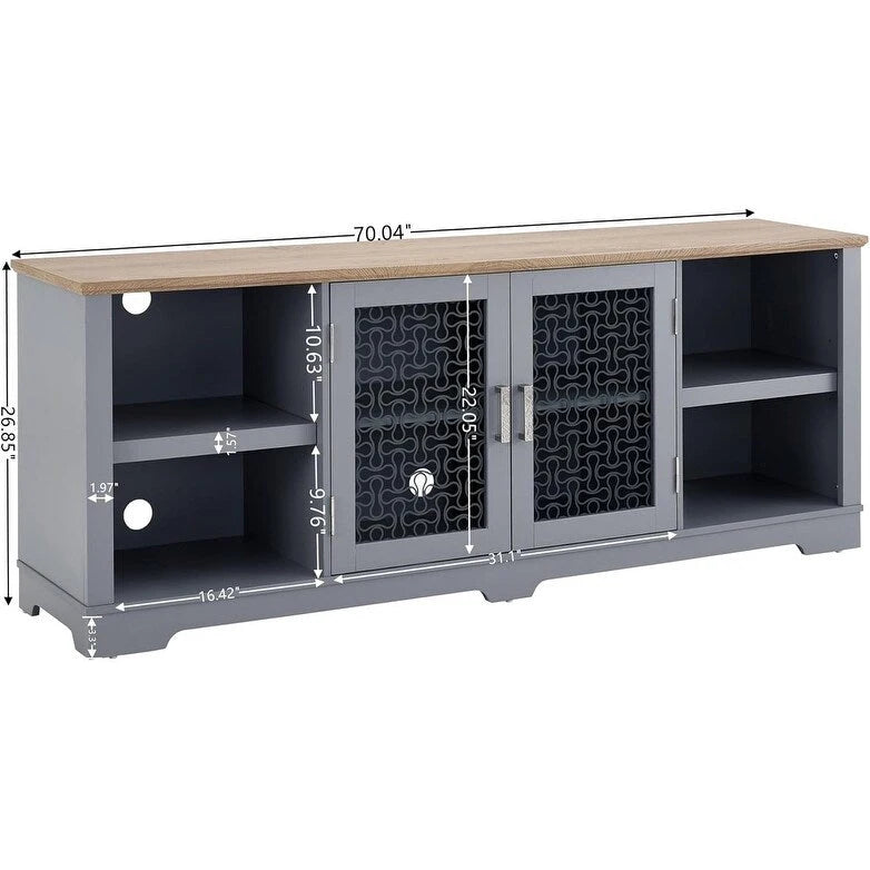 Meuble TV moderne Roomfitters esprit ferme, console de divertissement d'inspiration grange