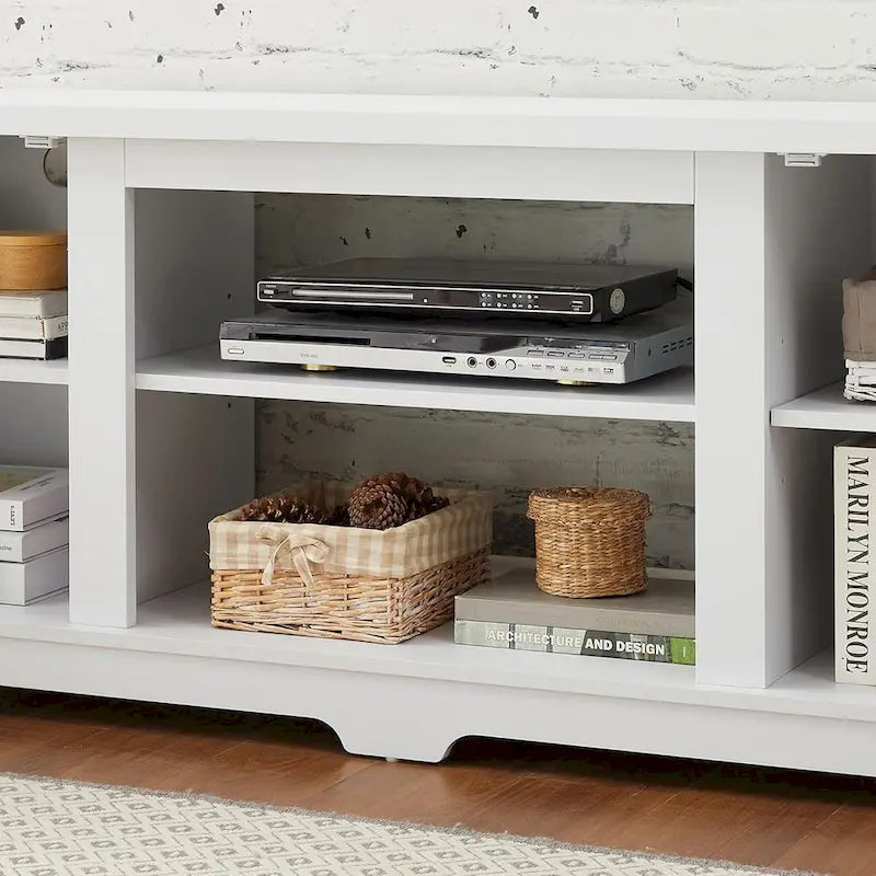 Meuble TV moderne Roomfitters esprit ferme, console de divertissement d'inspiration grange