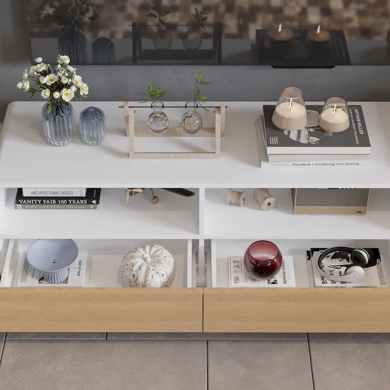 Meuble TV tiroir innovant Rebound : fusion de fonctionnalité et de style - 70,9