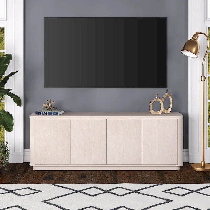 Meuble TV rectangulaire Plympton pour téléviseurs jusqu'à 75 po - 68 po de large