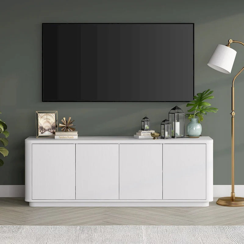 Meuble TV rectangulaire Plympton pour téléviseurs jusqu'à 75 po - 68 po de large