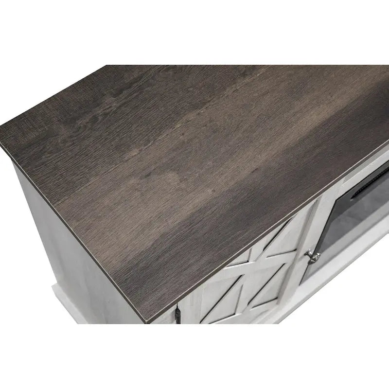 Meuble TV console de 54 po pour téléviseurs jusqu'à 60 po avec cheminée électrique - 54 po de largeur