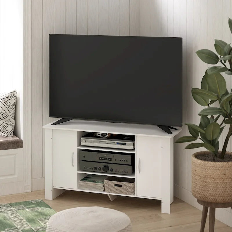 Meuble TV et centre de divertissement Furinno Econ, blanc