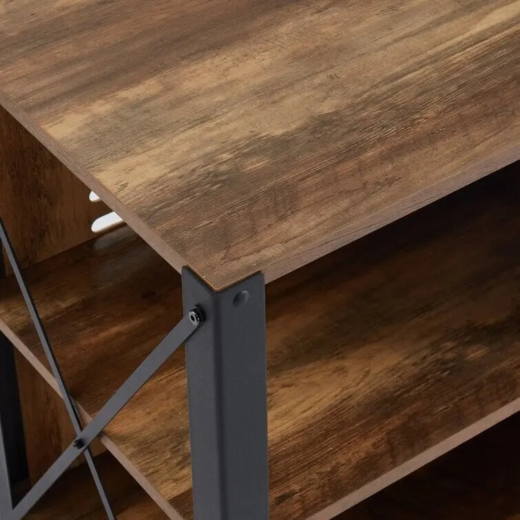 Meuble TV de console multimédia en bois Meuble de divertissement
