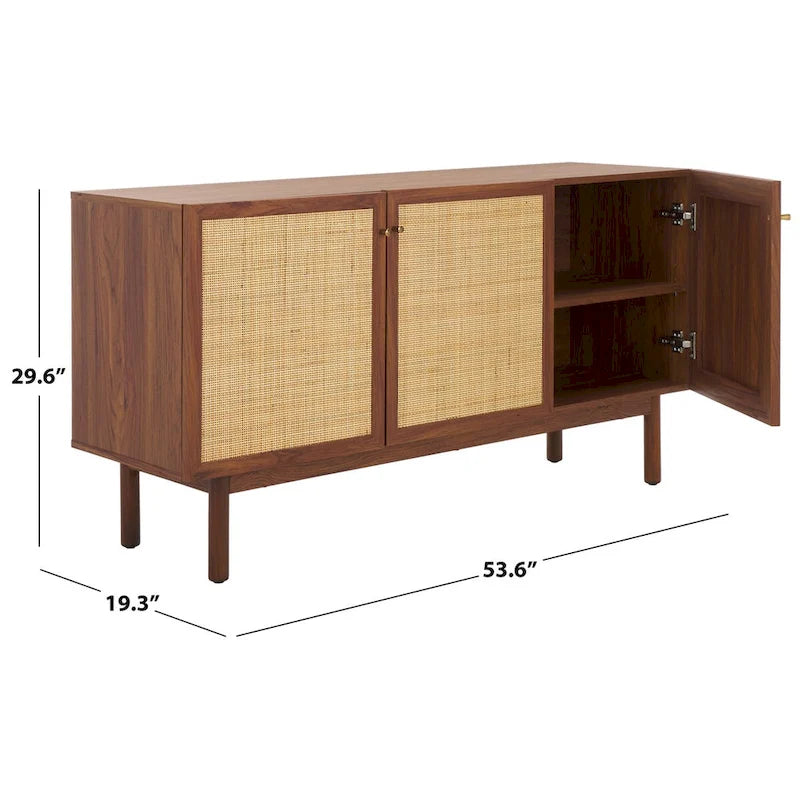 SAFAVIEH Home Aino, buffet/meuble TV à 3 portes - 54Wx19Px30H