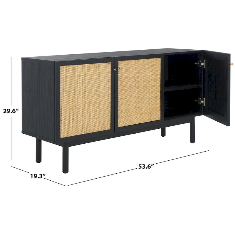 SAFAVIEH Home Aino, buffet/meuble TV à 3 portes - 54Wx19Px30H