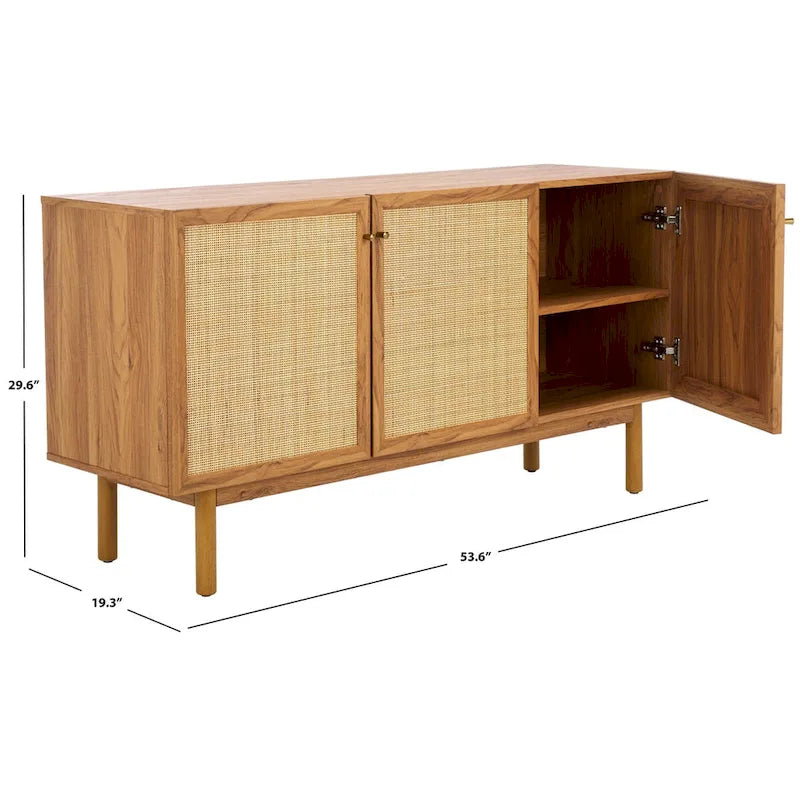 SAFAVIEH Home Aino, buffet/meuble TV à 3 portes - 54Wx19Px30H
