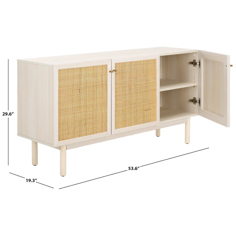SAFAVIEH Home Aino, buffet/meuble TV à 3 portes - 54Wx19Px30H