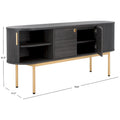 SAFAVIEH Home Shaelynn, buffet/meuble TV à 4 portes – 71 larg. x 18 prof. x 32 haut.