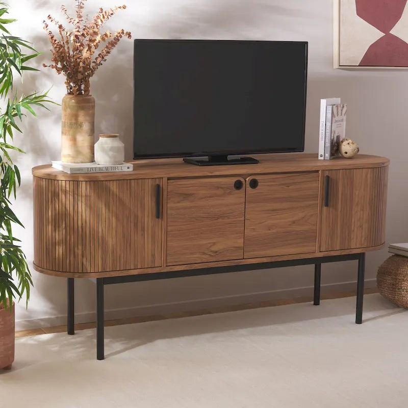 SAFAVIEH Home Shaelynn, buffet/meuble TV à 4 portes – 71 larg. x 18 prof. x 32 haut.