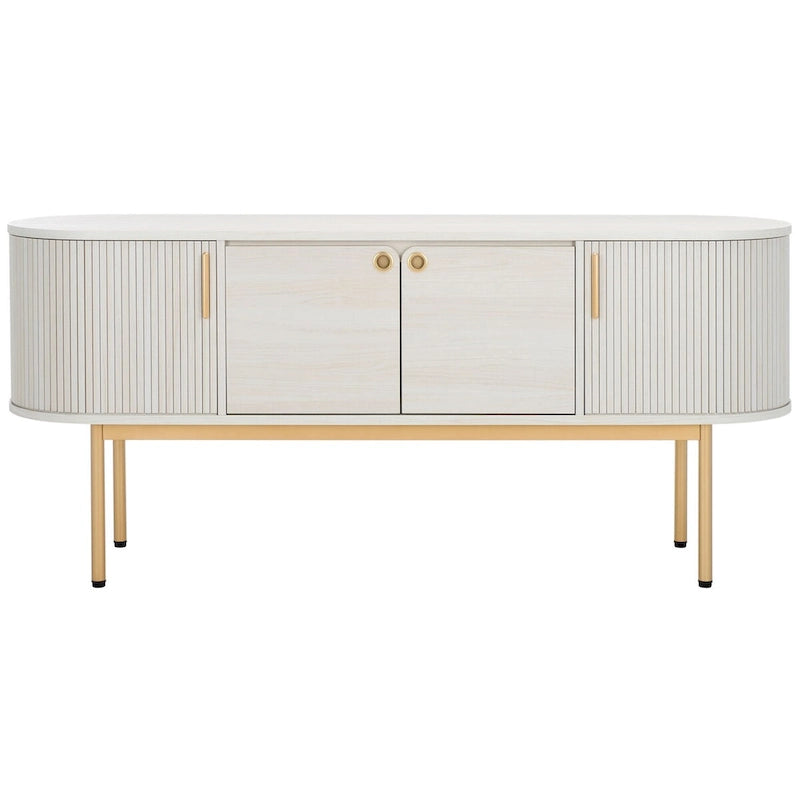 SAFAVIEH Home Shaelynn, buffet/meuble TV à 4 portes – 71 larg. x 18 prof. x 32 haut.