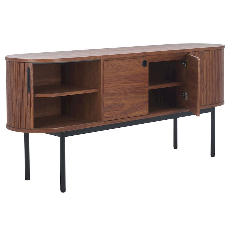 SAFAVIEH Home Shaelynn, buffet/meuble TV à 4 portes – 71 larg. x 18 prof. x 32 haut.