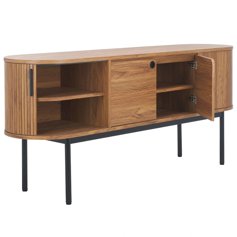 SAFAVIEH Home Shaelynn, buffet/meuble TV à 4 portes – 71 larg. x 18 prof. x 32 haut.