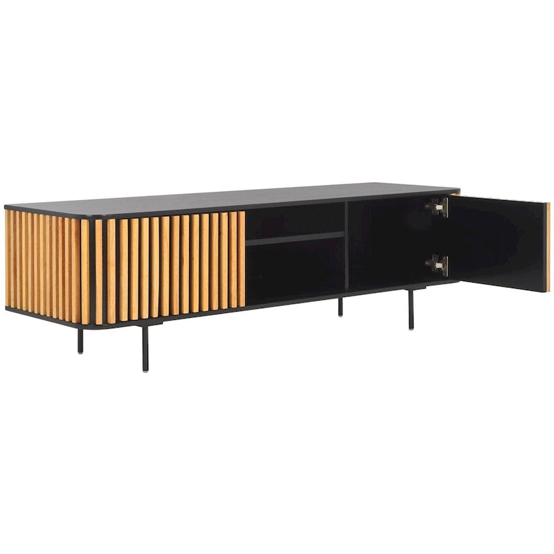 Meuble TV SAFAVIEH Home Anahi 2 portes 2 étagères - 54Lx17Px19H