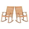Cambridge Casual Laredo Teak Outdoor Rocking Chair Set of 2