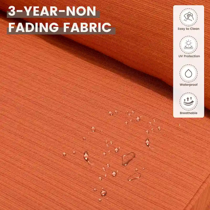 OVIOS Ensemble de Chaises Pivotantes d'Extérieur en Osier 10 Pièces avec Table Basse Solaire