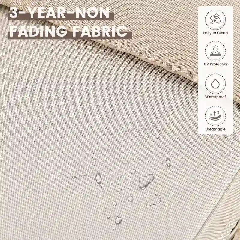OVIOS Ensemble de Chaises Pivotantes d'Extérieur en Osier 10 Pièces avec Table Basse Solaire