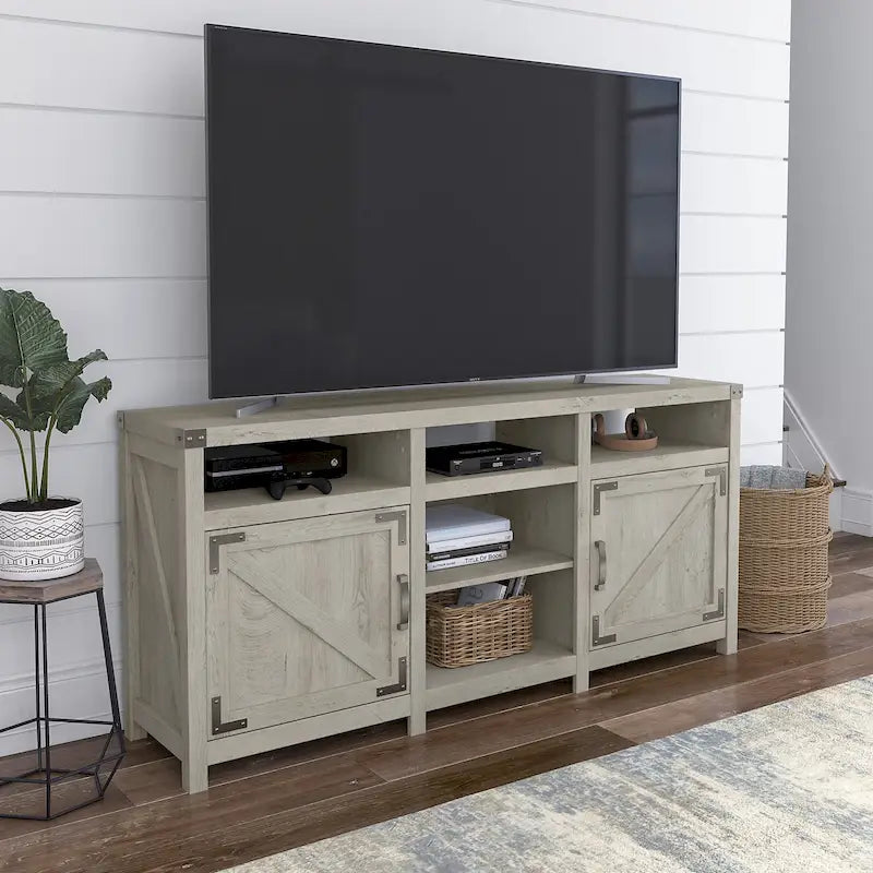 Meuble TV de ferme Cottage Grove 65W pour téléviseur de 75 pouces par Bush Furniture
