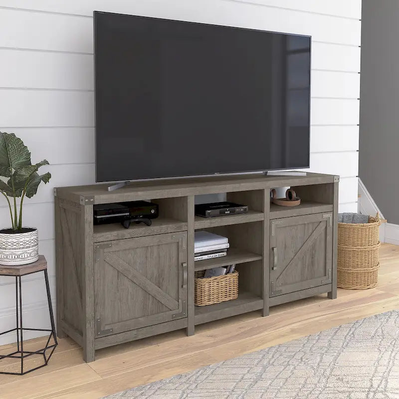 Meuble TV de ferme Cottage Grove 65W pour téléviseur de 75 pouces par Bush Furniture