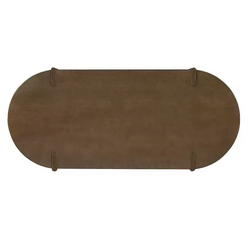 Ensemble de salle à manger 7 pièces avec table ovale et 6 chaises, grand ensemble de table de cuisine de 180 cm pour 6 personnes avec 6 chaises de salle à manger rembourrées, Noyer - Christopher Knight Home
